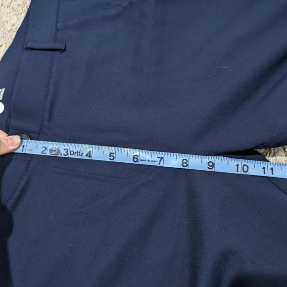 Betabrand Straight-Leg Classic Dress Pant Yoga Pants In Navy Size Large - Picture 9 of 11